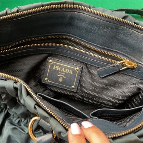 prada tessuto gaufre nylon bag|brown nylon Prada bag.